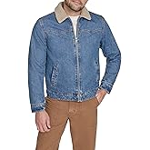 Levi's Men's Denim Western Jacket With Sherpa Lined Collar