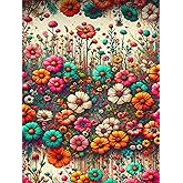 GMETINC Diamond Painting Kits for Adults, Flower DIY 5D Diamond Art Kits Full Drill Diamond Dots Paintings with Diamonds Gem Art and Crafts Home Decor 12x16inch