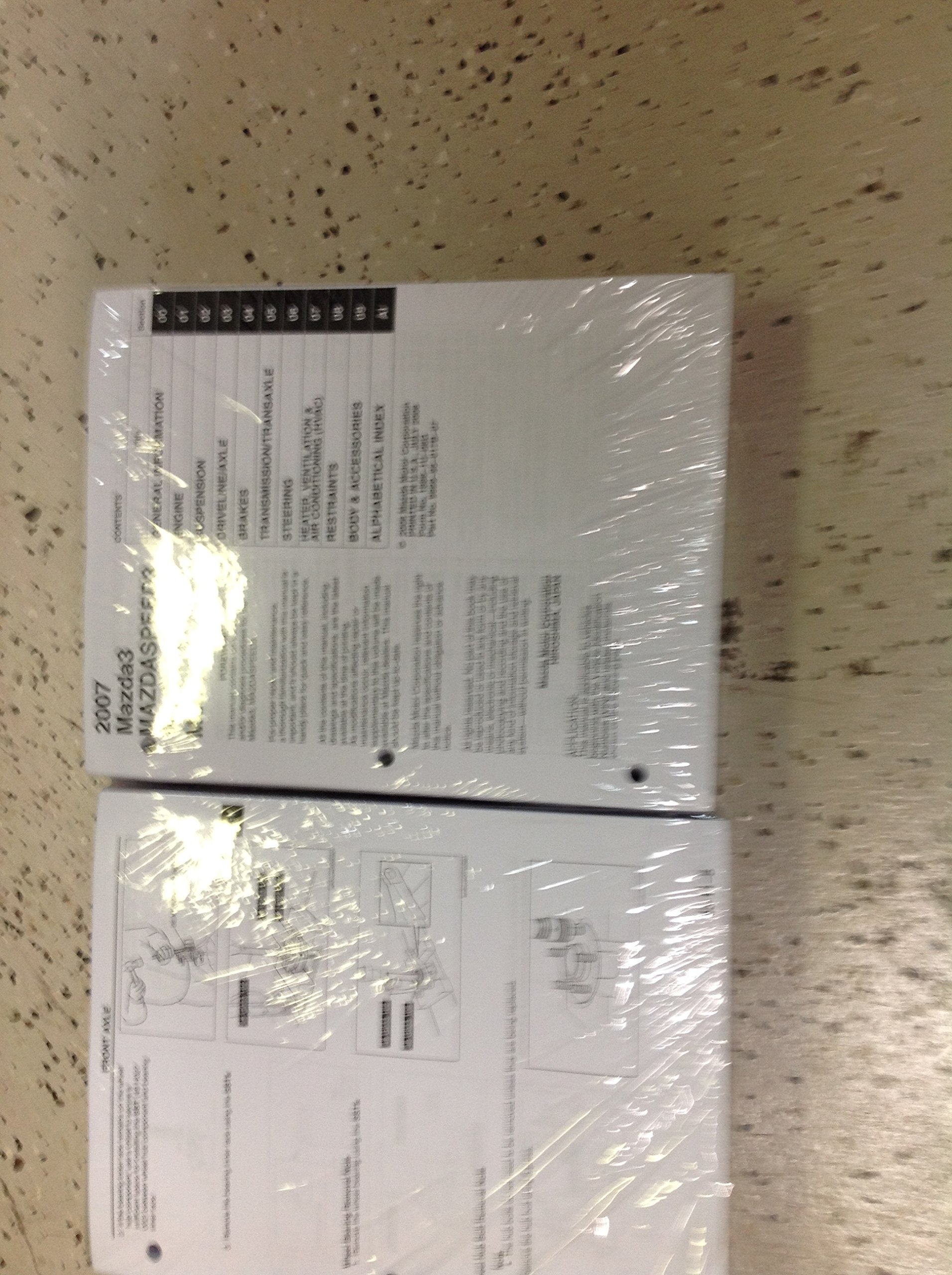 2007 Mazda 3 Mazdaspeed3 Service Repair Shop Workshop Manual Brand New  Paperback – 2007