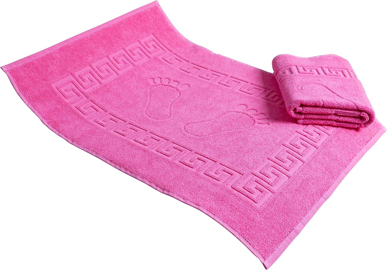 Secret Sea Collection Set of 2, Footprint Bath Mat Towel