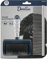 Mikki Dog Puppy Stainless Steel Comb and Hard Pin Slicker Brush 2pc Set view 5