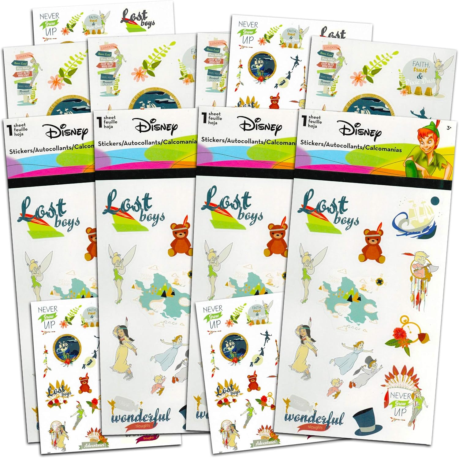 Amazon Com Disney Peter Pan Sticker And Tattoos Party Favors