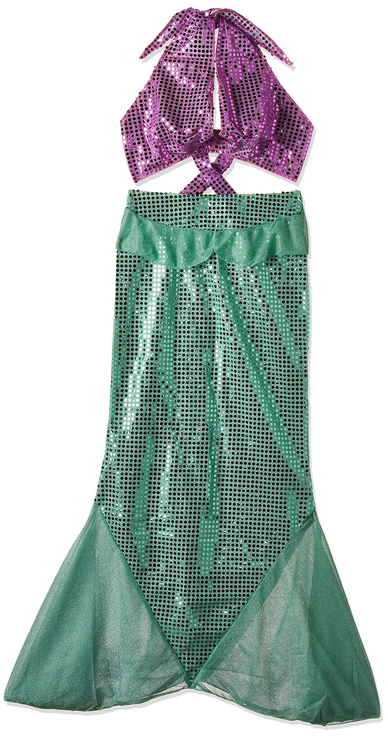 Express Fancy Dress Mesmerizing Mermaid Costume Womens Costume From, Color : Torquoise , Size : Large Size 12-14