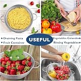 Herogo Stainless Steel Colander 22cm with Handles 3 Quart Micro-Perforated view 5