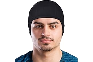 GearTOP Skull Cap for Men & Women, Beanie Skull Cap, Sports Beanie & Motorcycle Helmet Liner - Sweat Wicking Beanie Cap Ideal for Running, Work, Football, Cycling, Skiing (Black)