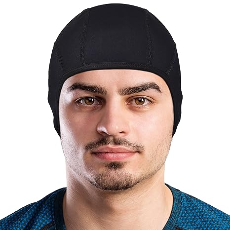 Skull Cap Helm Liner Hat für alle Motorrad und Radfahren Helme, Radfahren und Laufen Sport Beanie