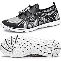 YHOON Men's Water Shoes - Sports Aqua Shoes Lightweight Outdoor Quick Drying