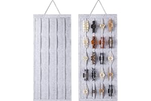 SMUK Large Hair Claw Clip Organizer Holder, Hanging Claw Clips Storage for Women Girls, Hair Clip Stand Holder for Wall, Door, Closet, Big Claw Clip Display for Teen Girls