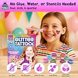 PURPLE LADYBUG Glitter Tattoo Kit for Kids 9 Colours 175 Designs Safe Temporary view 5