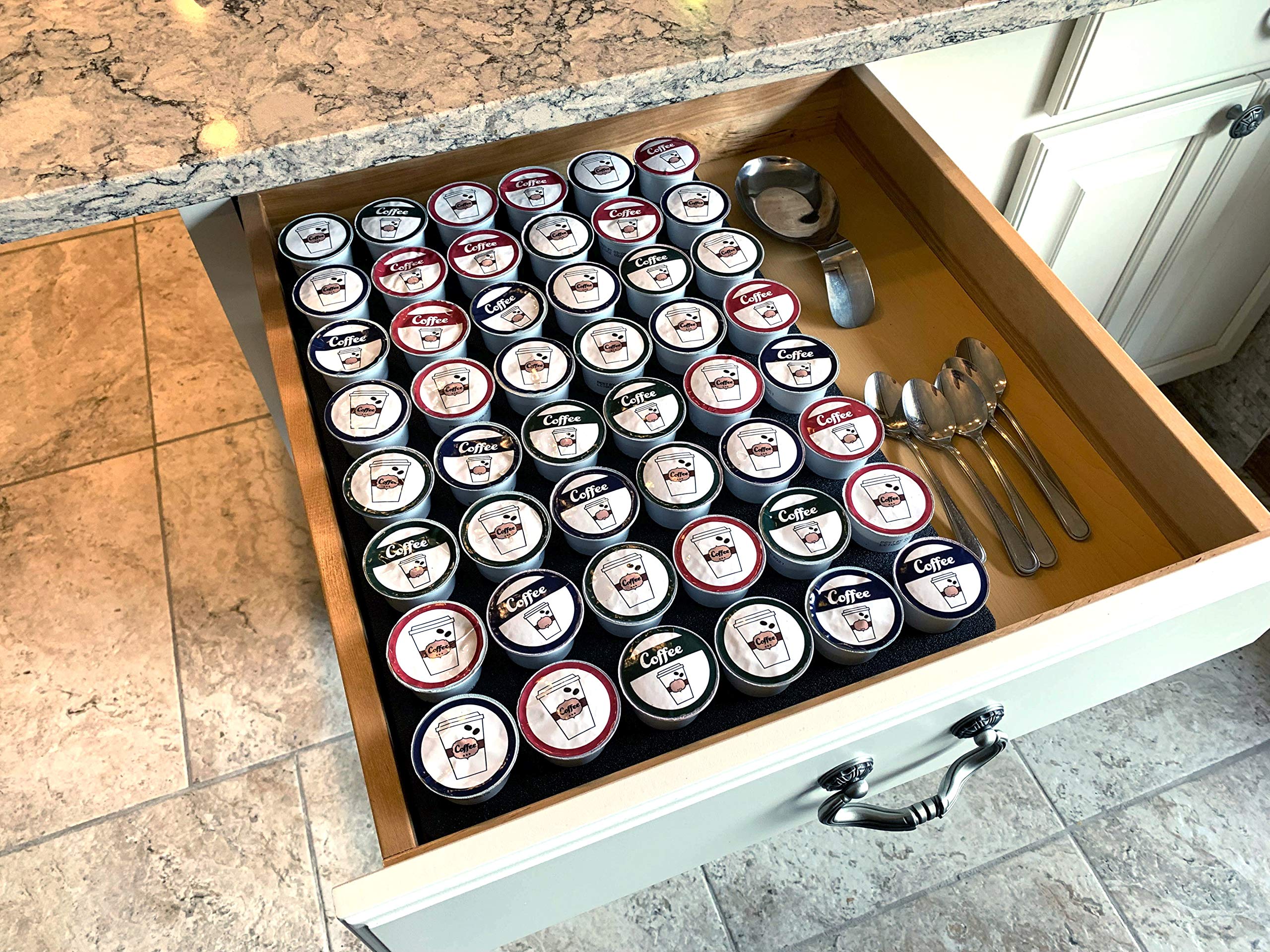 Polar Whale Coffee Pod Storage Organizer Tray Drawer Insert For