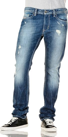 Amazon ディーゼル Diesel メンズジーンズデニム Thavar 8ql Slim Skinny ブルー W28 L32 ジーンズ 通販