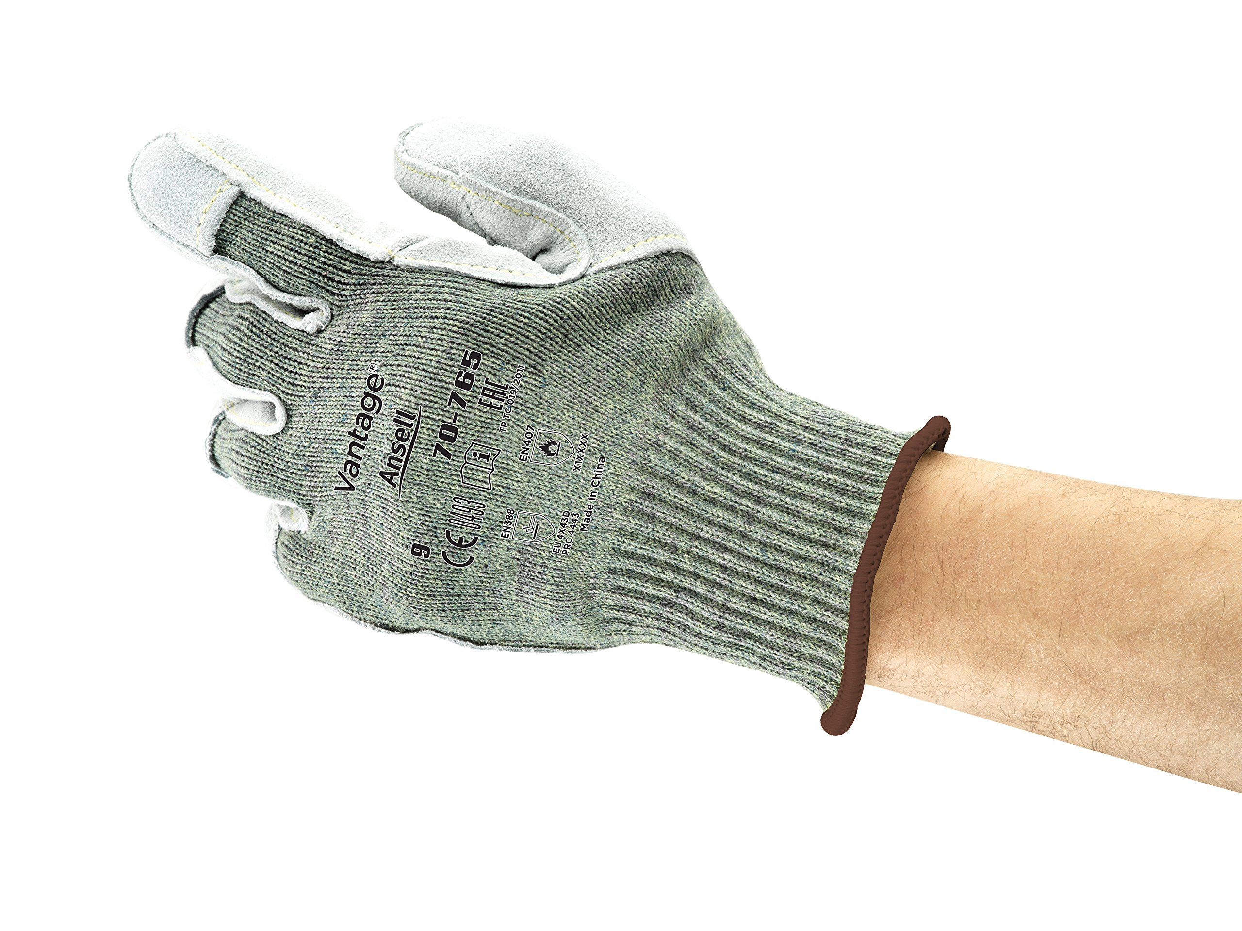 Ansell ActivArmr 70-765 Safety Work Gloves, Cut Resistant, Mechanical Protection, Industrial PPE, Green, Size XL (12 Pairs) โ image 1