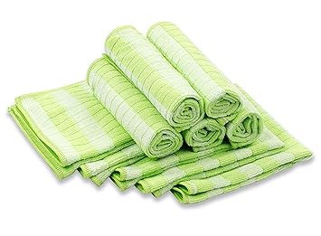 RESPEKT Mikrofaser Bamboo ca. 30x30 cm, 10tlg Geschirrtücher-Set, grün - Das Original aus dem TV!!!