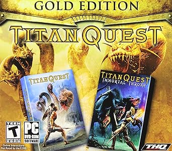 Amazon Com Titan Quest Gold Titan Quest And Titan Quest Immortal Throne Video Games