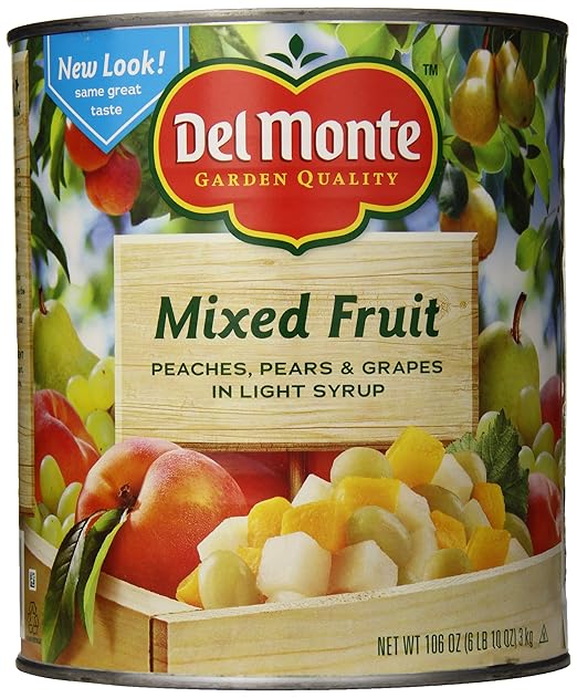 Del Monte Mixed Fruit in Light Syrup, 106 Ounce Fruit
