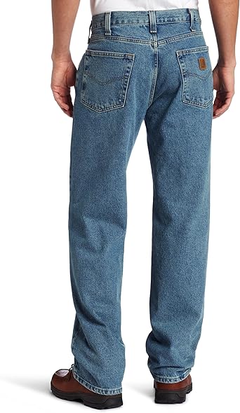 carhartt men's relaxed straight denim five pocket jean b460