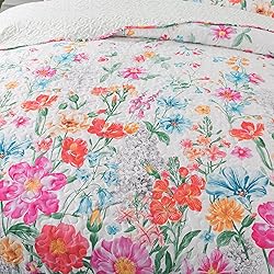 HoneiLife Quilt Sets King Size - Floral Bedspreads