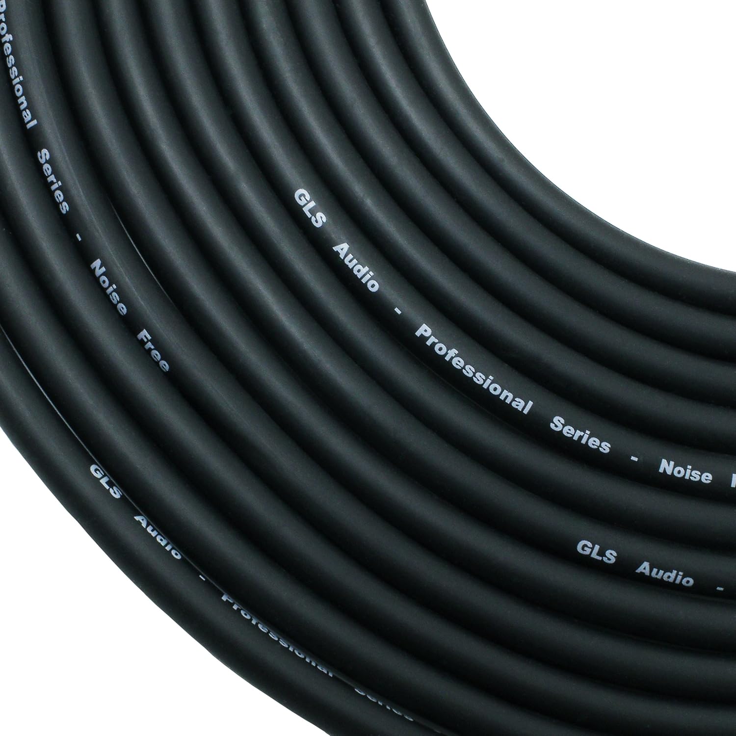 GLS Audio 25 foot Mic Cable Patch Cords - XLR Male to XLR Female Black Microphone Cables - 25' Balanced Mic Snake Cord - Single: Musical Instruments