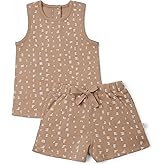 MakeMake Organics GOTS Certified Organic Cotton Infant Unisex Baby Kids Toddler Boys Girls Extra Comfort Organic Tank Tee