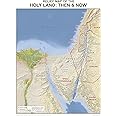 Relief Map of the Holy Land: Then and Now Wall Chart (Charts)