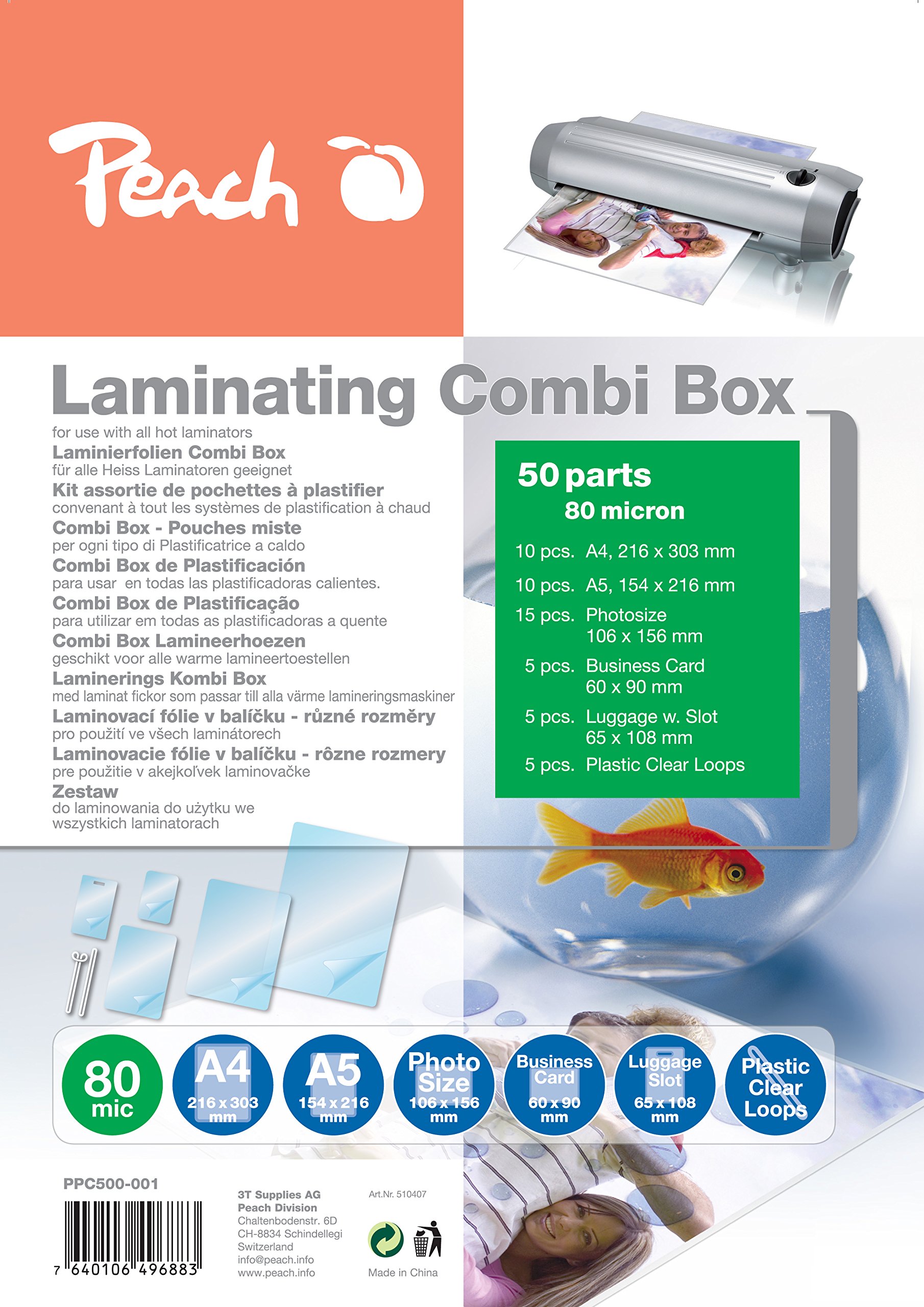 Peach PPC500-001 Laminating Combi Box