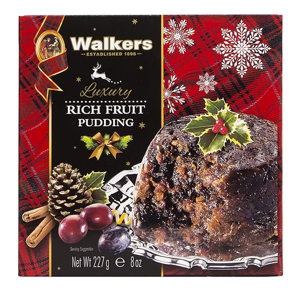 WALKERS SHORTBREAD LUXURY RICH FRUIT PUDDING 7OZ