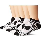 Disney Women's Mickey Mouse 5 Pack No Show Socks