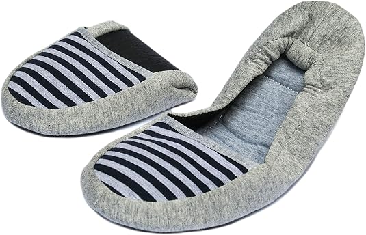 Amazon.com | Friendly House Indoor Ballerina Slippers for Women, Soft Rollable Foldable Home 