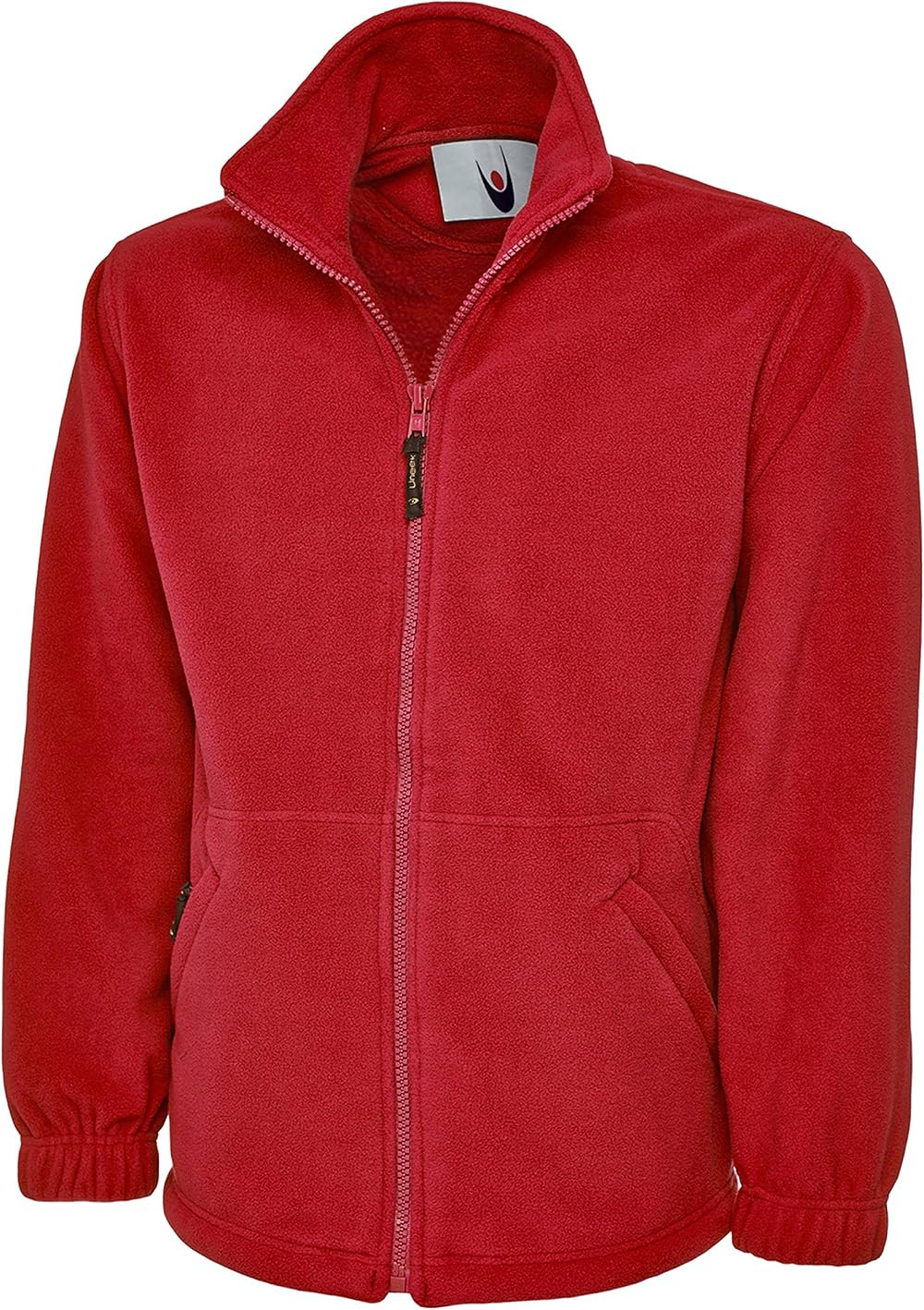 Monogram Adults Classic Full Zip Fleece Jacket Red 3XL