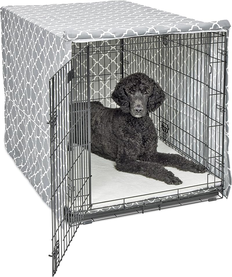 New World XL Dog Crate Cover with Teflon Fabric Protector Gray 122cm