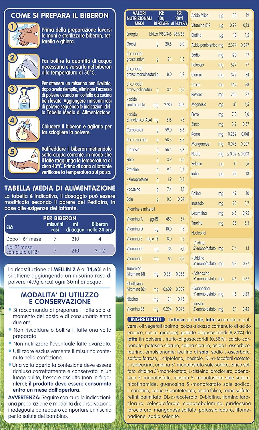 Mellin 2 Latte Di Proseguimento In Polvere 1 Confezione Da 3 Pezzi 1 2 Kg Amazon It Alimentari E Cura Della Casa