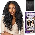 Sensationnel What Lace 13X6 Wigs - Latisha Lacefrontal Hand Tied Glueless Synthetic With Natural Density Preplucked Hairline (Jet Black 1)