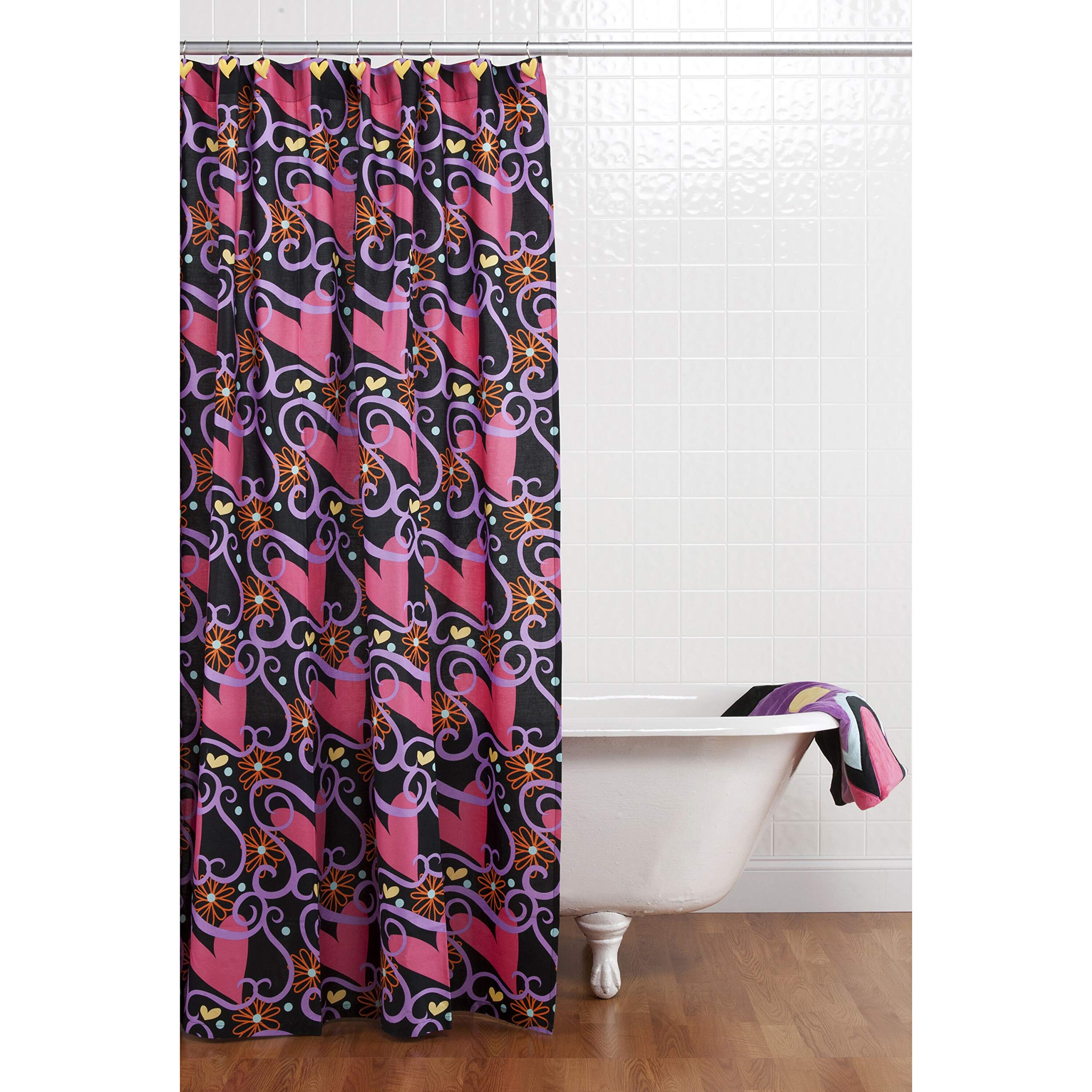 One Grace Place Sassy Shaylee Shower Curtain with Hooks