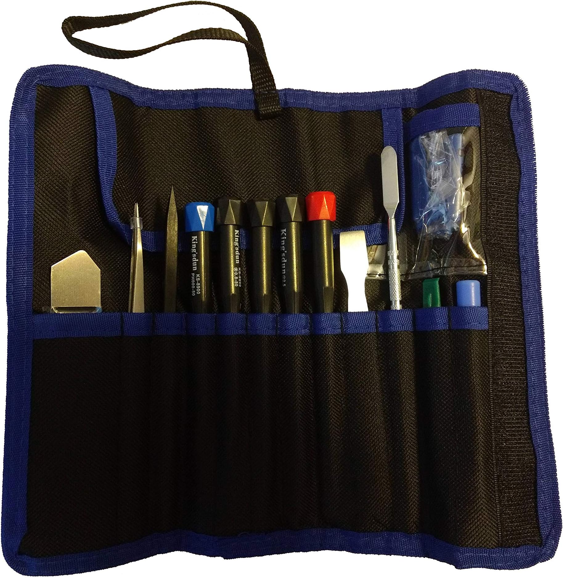 MacBook and Smartphone Tool Set: Pentalobe, Phillips PH000, Torx T5, Tri-Point Y0 Screwdrivers, Spudger Pry Opening Tools in Case