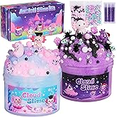 Joytry Axolotl Cloud Slime Kit 2 Pack - 14oz Non-Sticky DIY Slime for Kids, Includes Cute Axolotl Charms & Add-Ins, Glitter, ASMR Sensory Toys, Slime Party Favors for Girls Boys