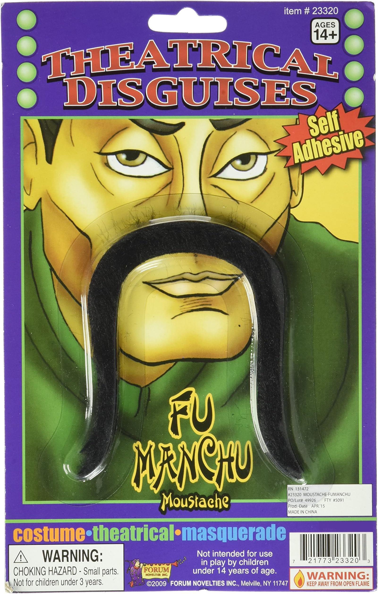 Forum Novelties Fumanchu Moustache