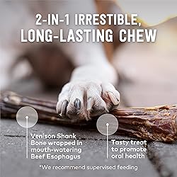 ZIWI Venison Deer Half Shank – 2-in-1 Dog Bone