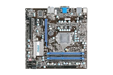 MSI Mainboard H55M-E33 Intel H55 Sockel 1156 DDR3 Speicher 2xPCI-e 2.0 Mini ATX