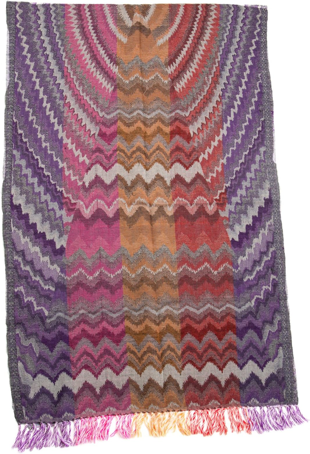 The Scarf Hut New Style Accessories Multicolor Base Wave Wool Scarf