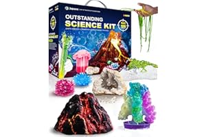 Japace 4-in-1 Science Kits for Kids Age 6-14 | 105 Experiments | STEM Educational Toys for Boys & Girls | Cool Christmas & Birthday Gift