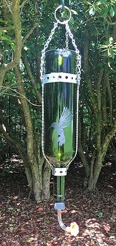 Amazon Com Wine Bottle Hummingbird Feeder Handmade