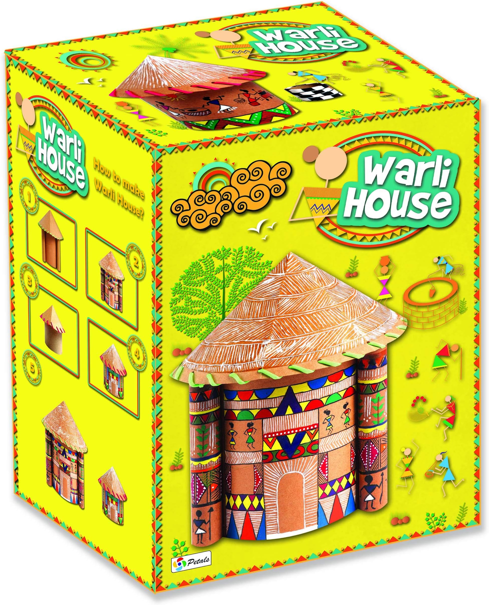 SARTHAM Warli House, Warli Art Painting Kit for Kids (6+ DIY Kit)