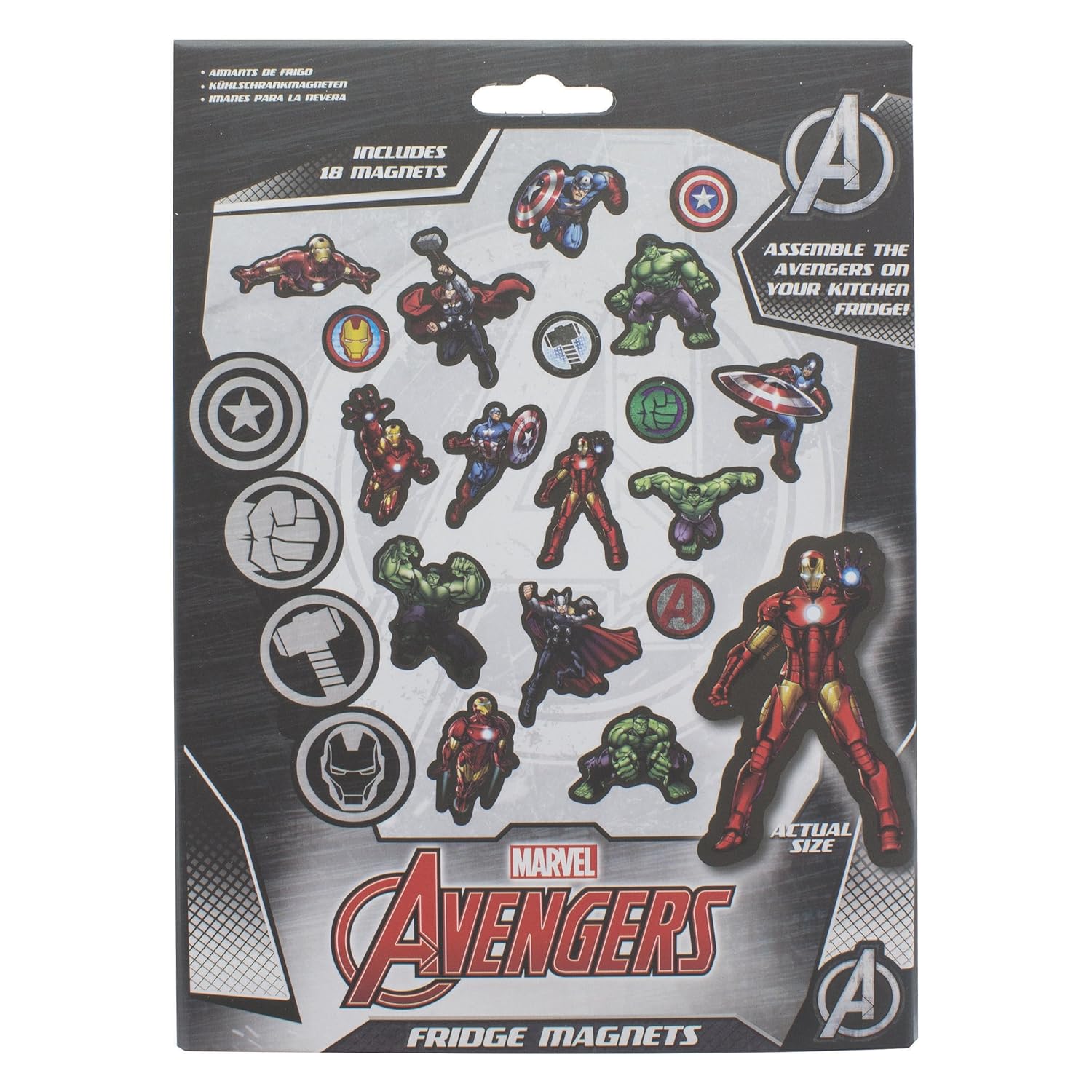 Marvel Fridge Metal, Multi Coloured, 1x15x22 cm Amazon.co.uk