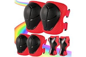 Knee Pads for Kids 3-14 Years Toddler Knee and Elbow Pads with Wrist Guards 3 in 1 for Bicycle Scooter Roller Skates Skateboa