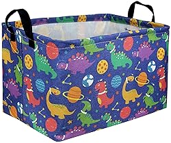 Sanjiaofen Rectangular Dinosaur Basket,Kids