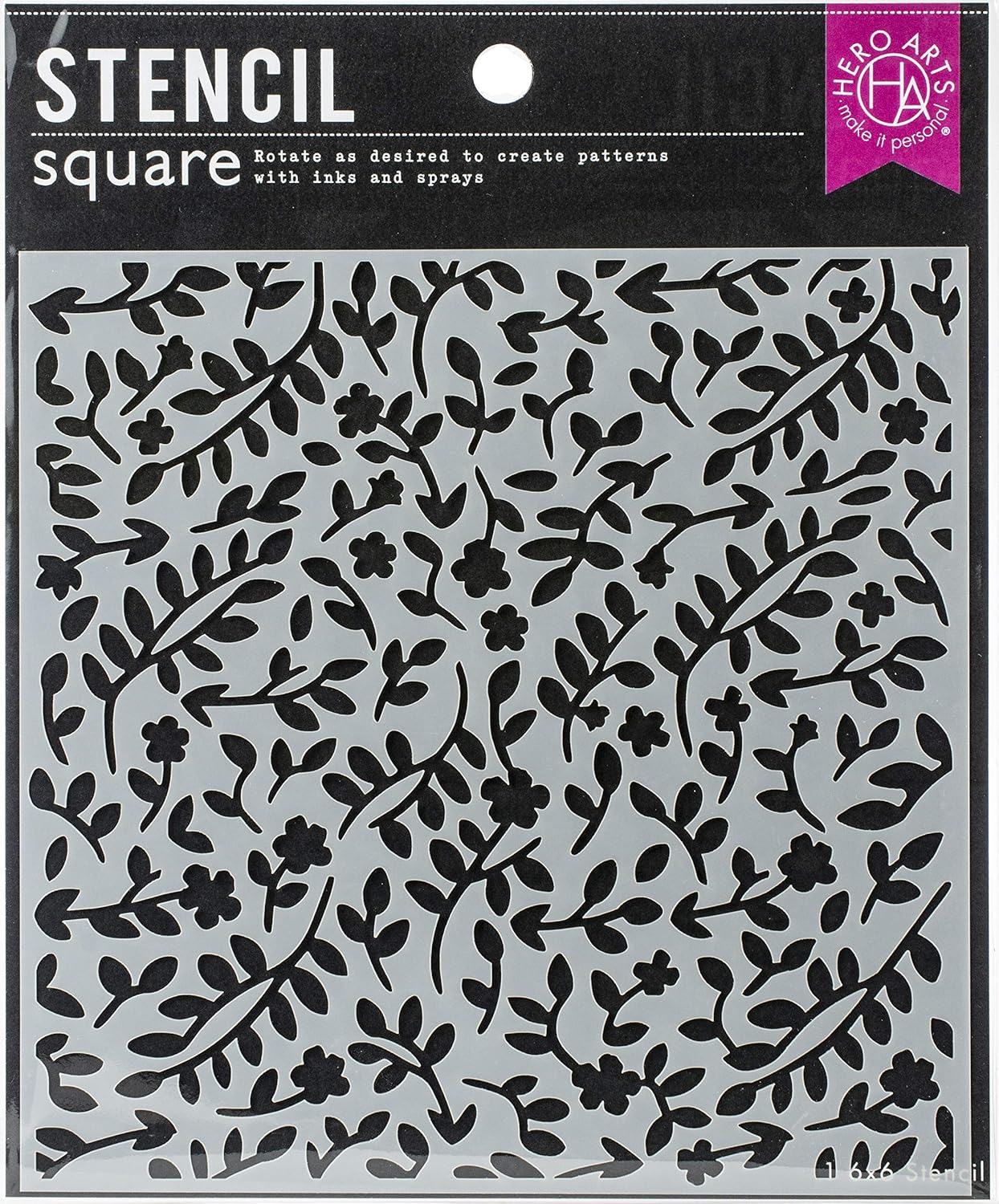 HERO ARTS SA136 Stencil, us:one Size, Spring Sprigs