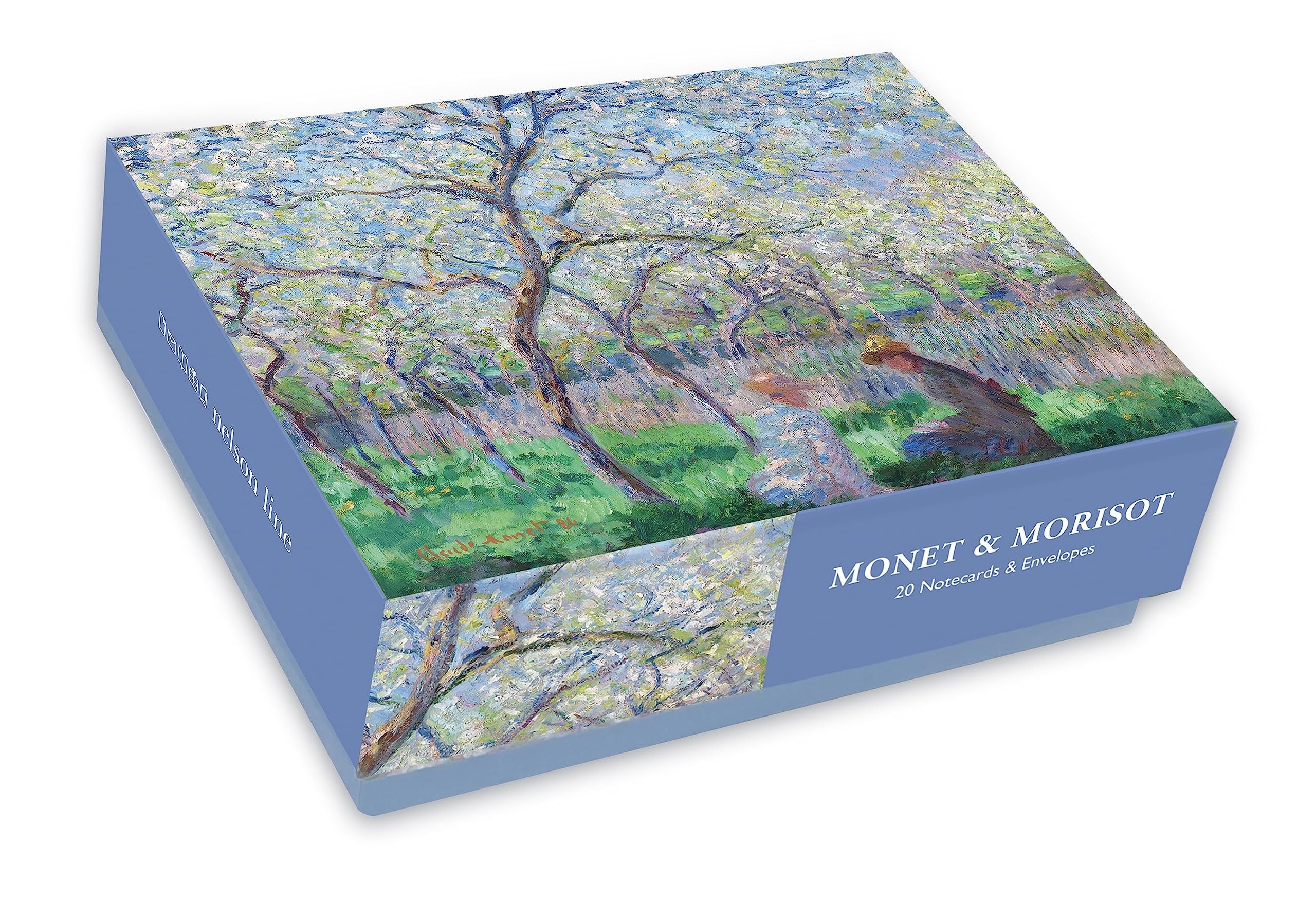 Nelson Line Studio Monet & Morisot Boxed Notecards - 20 Notecards, 5 Each of 4 Designs
