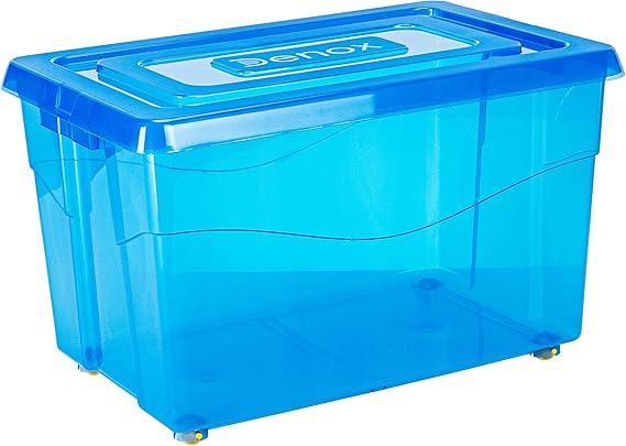 Denox Caja con Ruedas y Tapa 60 L: Amazon.es: Hogar