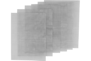 Evenpop 6 Pcs Plastic Welding Mesh, 7.8x5.9inch Reinforcing Stainless Steel Wire Mesh Screen for Thermoplastic Repairs Kits Bumper Kayak Repair Kit Mesh Screen Accessories for Car Repairing - Silver