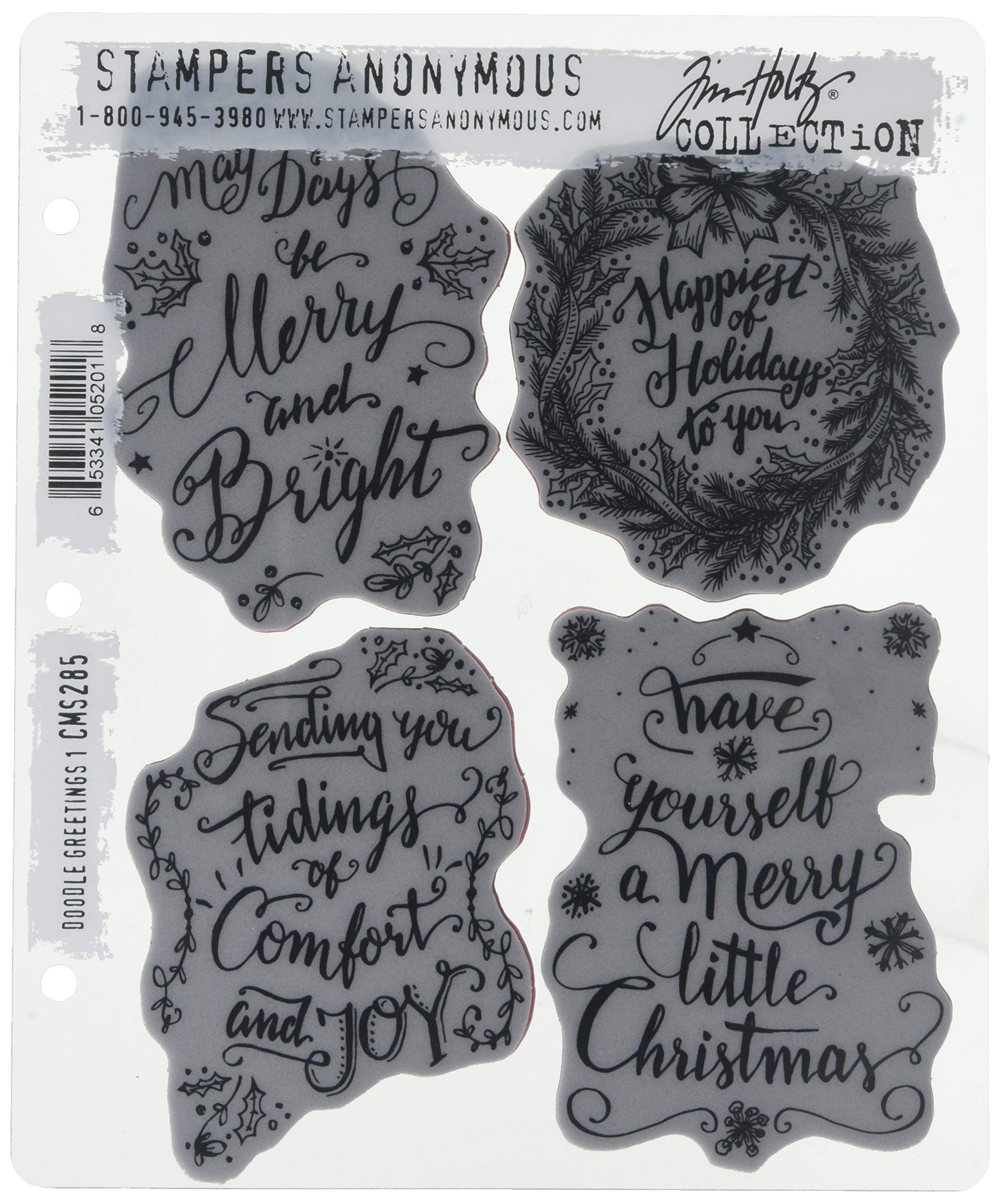 Stampers Anonymous CMS285 Tim Holtz Cling Stamps, Multi-Colour, 7 x 8.5-Inch